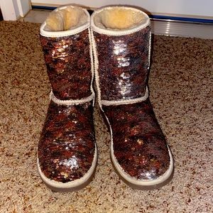 Gold Sequin Ugg Boots
